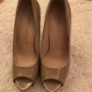 New Chinese Laundry beige high heels size 10